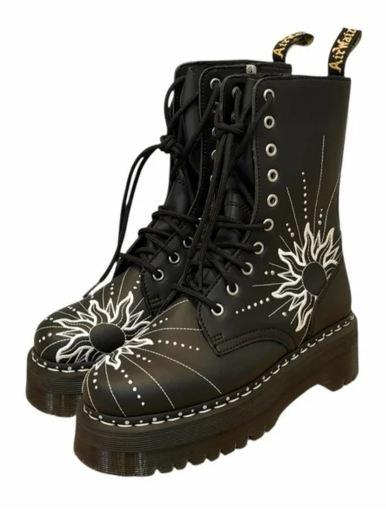 NEW! Dr. Martens Jadon Hi Solar Flare Platform Boots. Size 8 - Picture 3 of 9